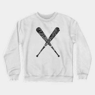 Baseball bat black and white Crewneck Sweatshirt